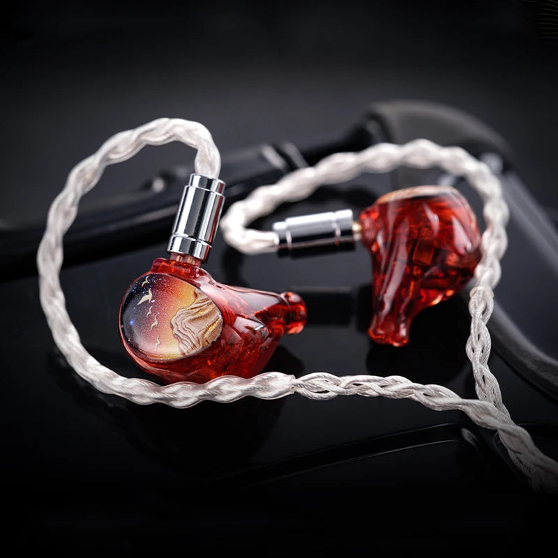 Celest PhoenixCall II 2DD +2BA（Knowles） +2FPD Upgraded HiFi In-Ear Headphones Switchable Cable 3.5mm+4.4mm
