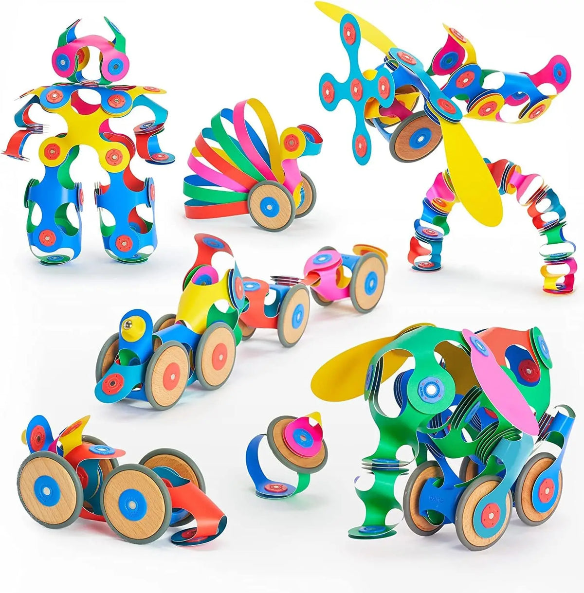 72-Piece Magnetic Building Toy Set - Flexible STEM Construction Tiles for Creative Play, Ages 4-99