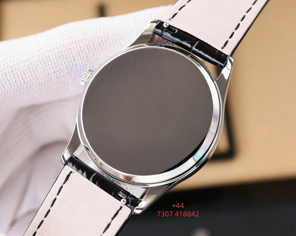 Customized luxury women's watch, 35-40mm diameter, imported calfskin strap, 9015 automatic winding movement