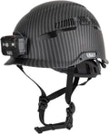 Premium Vented Safety Helmet with Rechargeable Lamp, Adjustable Vents and Chin Strap for Enhanced Comfort