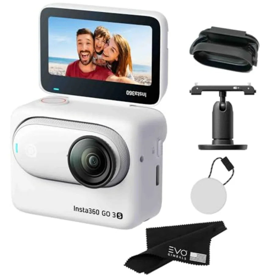 GO 3S 4K Standard Edition Action Camera - White Arctic 64GB Waterproof Polymer Housing Ultra HD Video Capture Enhanced Image St