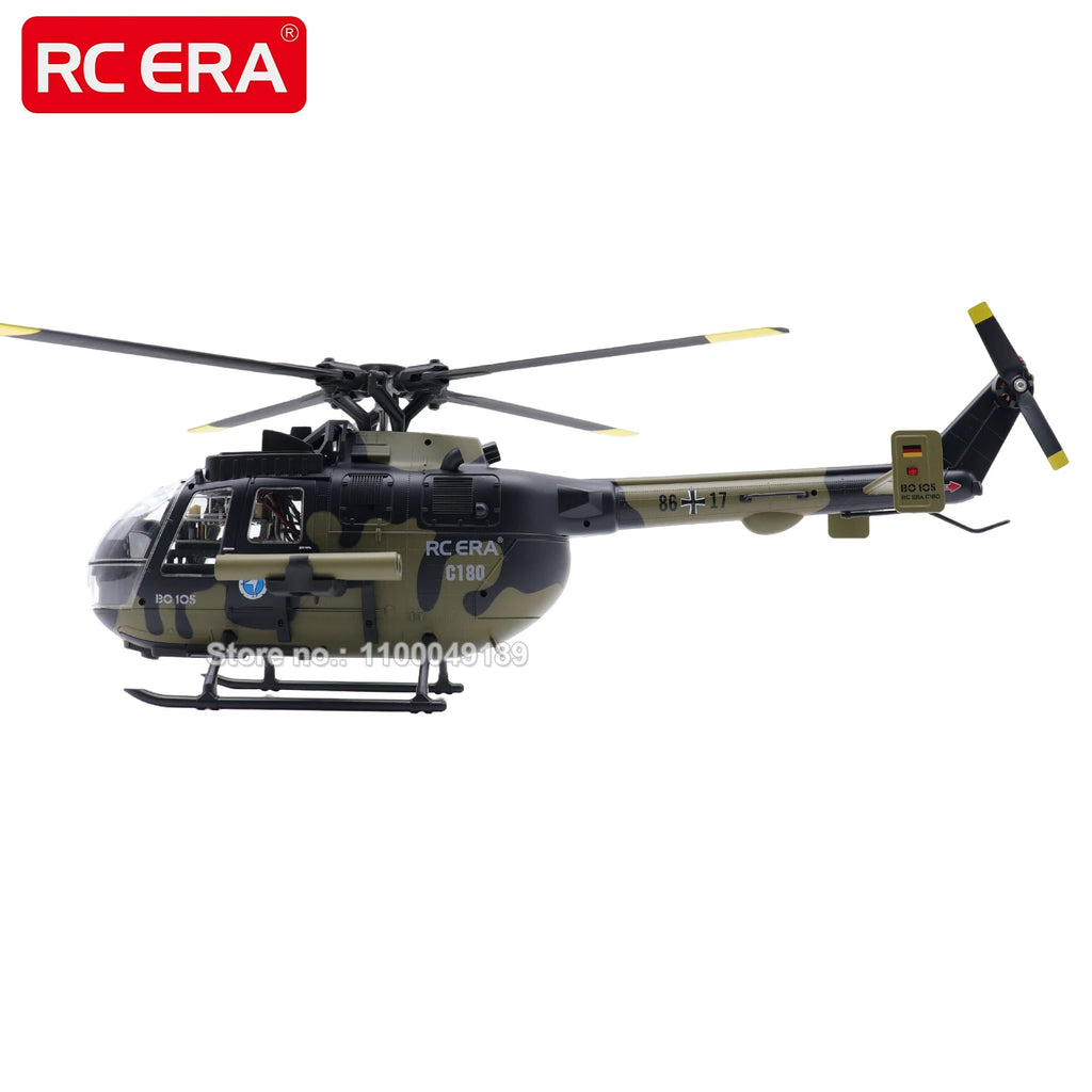 RC ERA C180 BO105 Direct-drive Brushless RC Helicopter with TOF Altitude Hold Optical Flow Remote Control Hobby Toy for Adult
