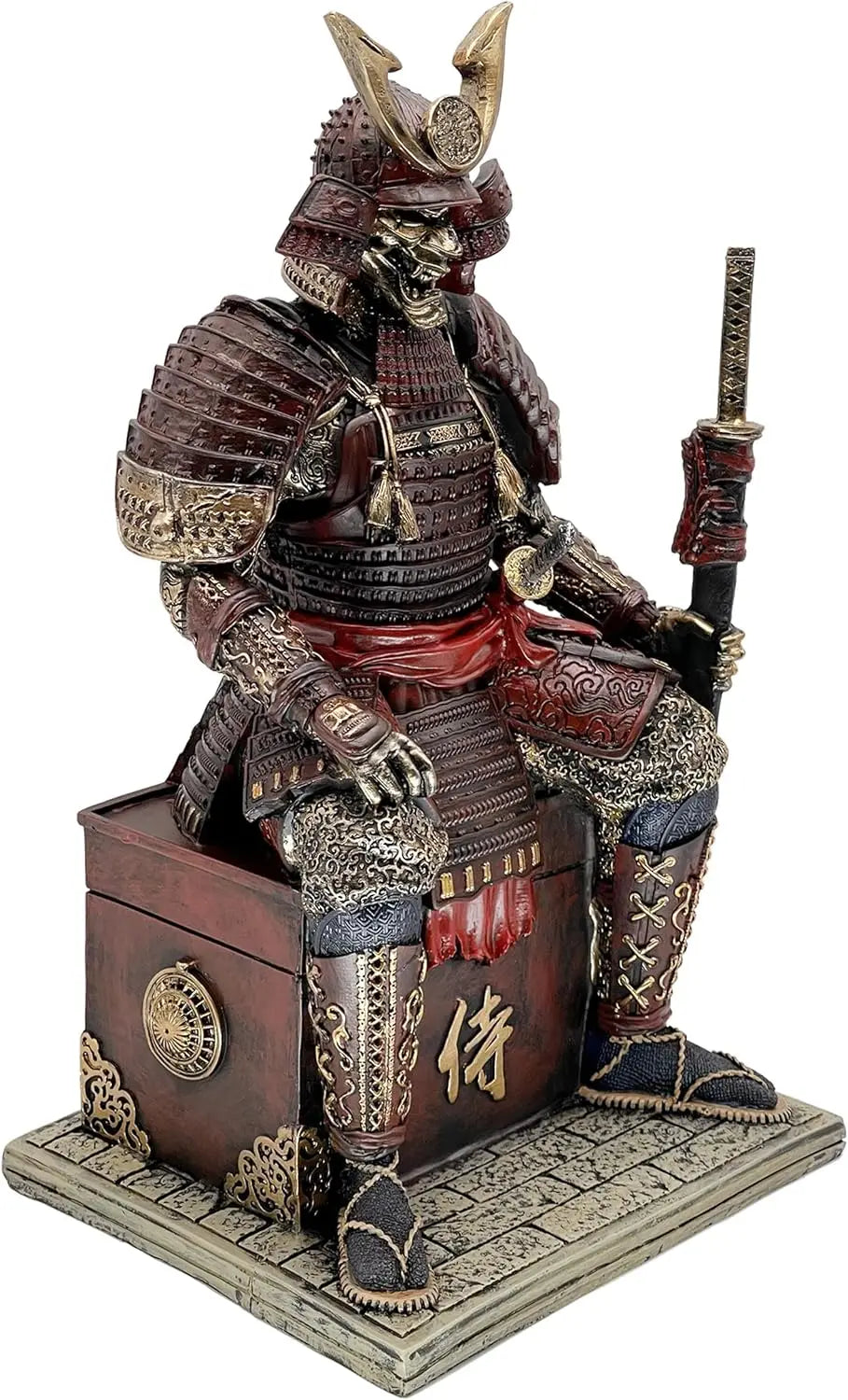 Medieval Samurai Undead Warrior Resin Statue Ornament for Home, Office, or Gift