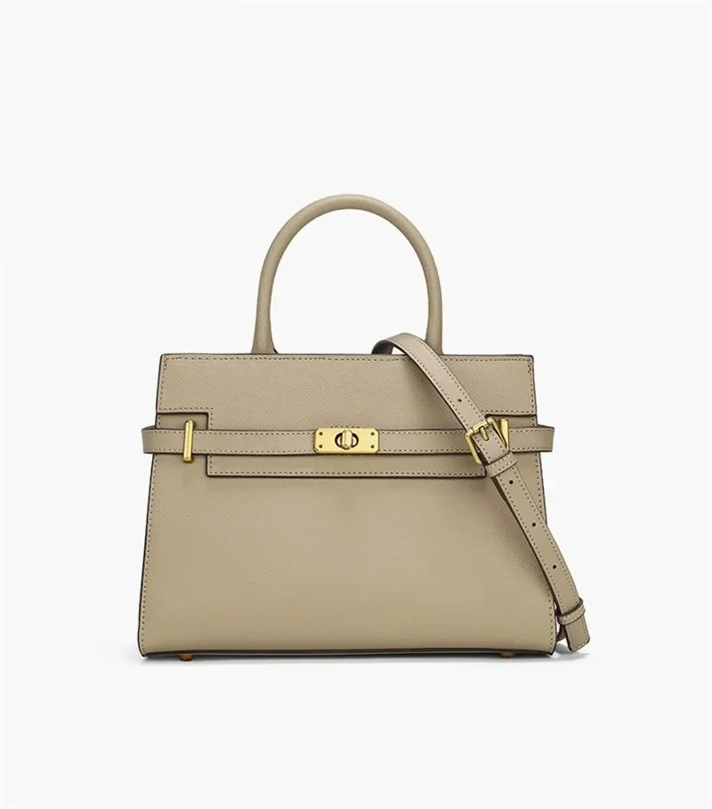 Lanjia COCIO Leather Shoulder - Handheld Bag for Women, High Quality Solid Color