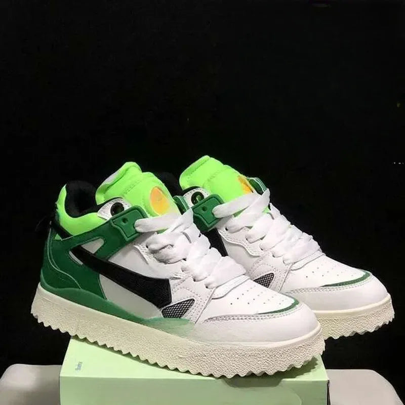 2026 New Panda White Sneakers Men Women Thick Sole Height Increasing Casual Skateboard Shoes Fashion Breathable Sports Shoes