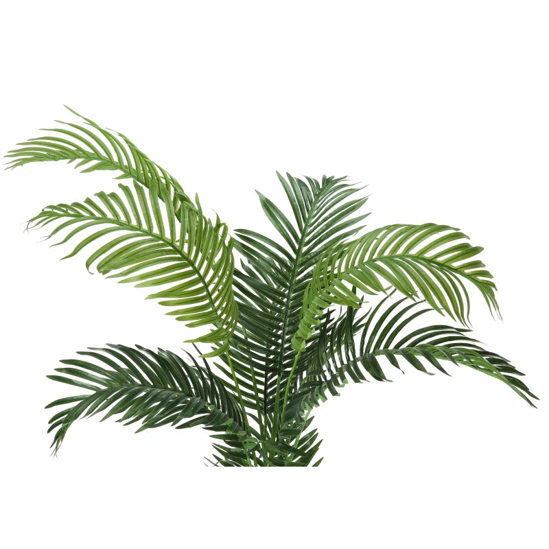 Artificial Plant, 57 Tall, Palm Tree, Indoor, Faux, Fake, Floor, Greenery, Potted, Real Touch, Decorative, Green Leaves, Black P