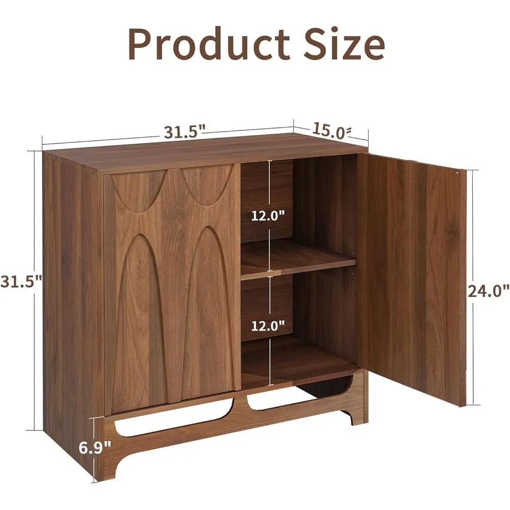 3-Piece Sideboard Buffet Cabinet Set, 94.5 Modern Storage Cabinet with Adjustable Shelves and 6 Doors for Dining, Living Rooms,