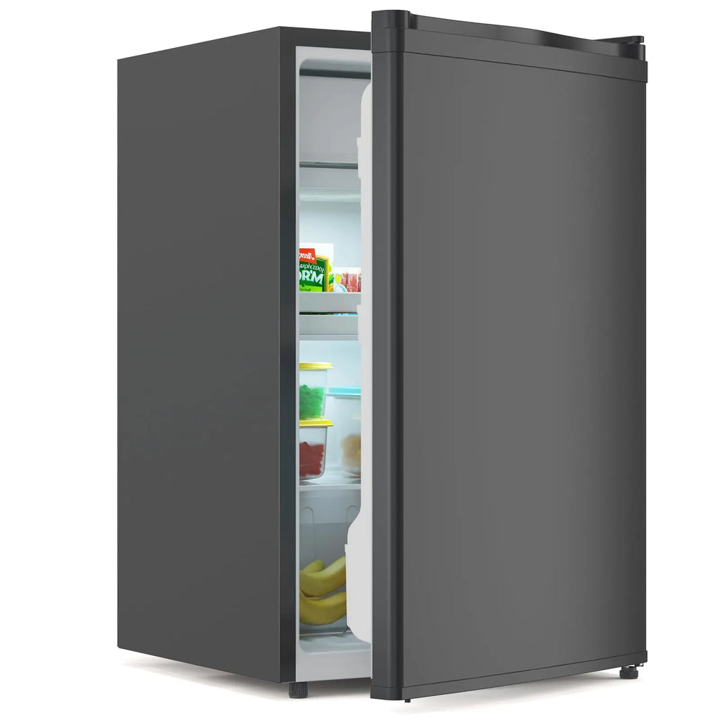 4.3 Cu.ft Mini Fridge with Freezer, 122L Adjustable Temperature Single Door Compact Refrigerator For Bedroom Office RV