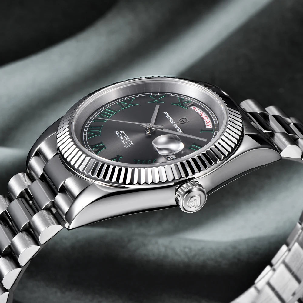 PAGANI DESIGN DD40 Business Date Week Luxury Automatic Watches Men TMI NH36A AR Sapphire crystal Mechanical Wristwatch For Men