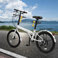 20 Inch Folding Bike 7 Speed Foldable Bicycle for Teens and Adults Lightweight City Commuter