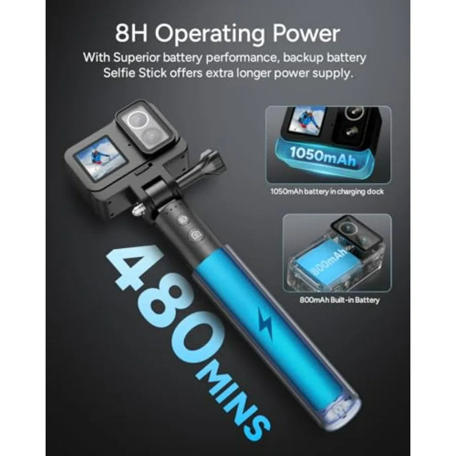 SJ20 Ultra Night Vision True 4K Underwater Action Camera with 8H Battery Dual Lens 4K Resolution 154 Wide-Angle FOV Low-Light P