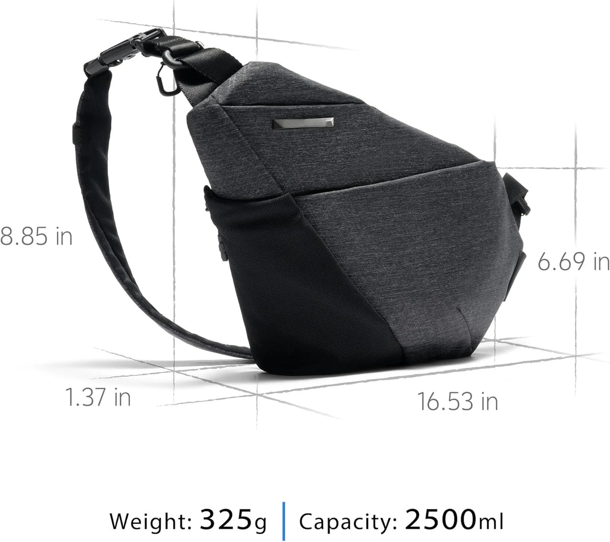 NIID FINO V Sling Bag,Anti Theft Bag,Sling Bag for Men,Ultra Slim Chest Pack,Crossbody Sling Bags for SWITCH 2