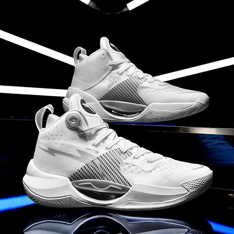 2026 New Fashion Basketball Shoes for Men Women High Top Durable Anti-slip Couple Sneakers Sports Training Casual Shoes
