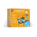 Connetix Magnetic Tiles Roads Creative Pack 48 Pieces Transparent Blue Interlocking Design for Building and Play