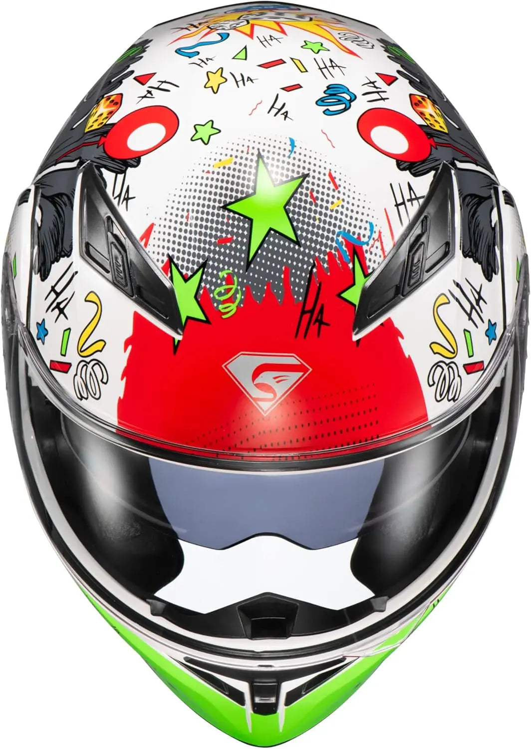 Motorcycle Dual Visor Flip up Modular Full Face Helmet with DOT Certification of Impressionism