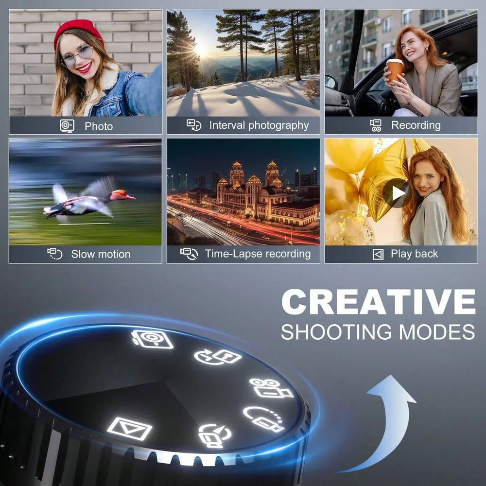 NBD S100 Pro 4K Digital Cameras For Photography,48MP 60FPS Video Camera For Vlogging, WiFi App Control Vlogging Camera , Small C