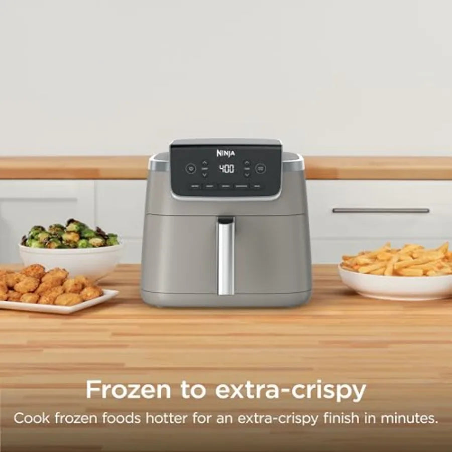Air Fryer Pro 5-in-1 5 QT Capacity Air Fry Bake Roast Reheat Dehydrate with Air Crisp Technology Nonstick Basket Crisper Plate