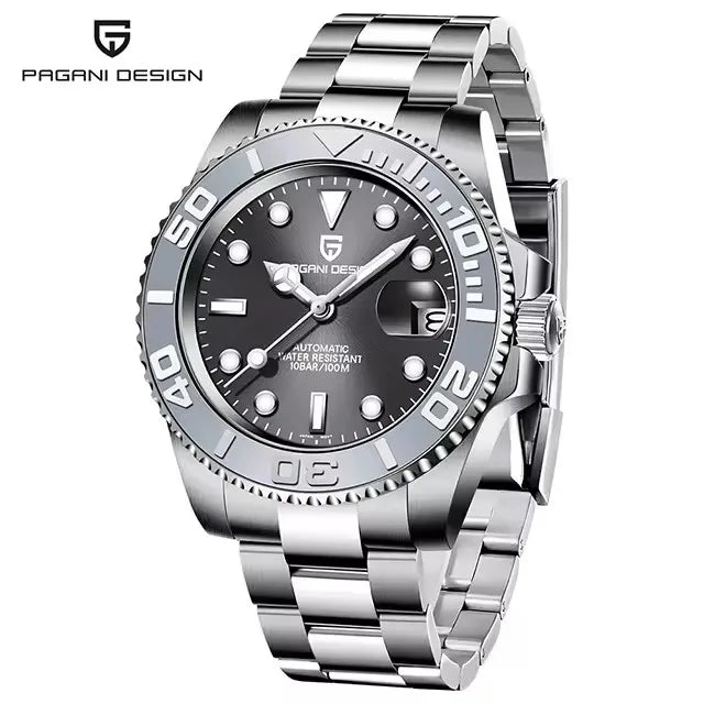 PAGANI DESIGN V2 40MM Luxury Men Mechanical Watch AR Coated Sapphire Glass Stainless steel waterproof Automatic Watches for men