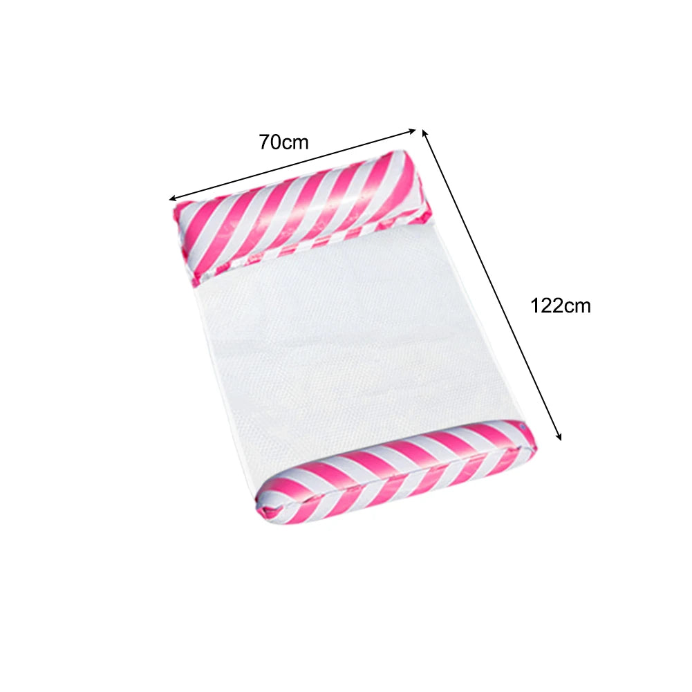 PVC Summer Inflatable Foldable Floating Row Swimming Pool Water Hammock Air Mattresses Bed Beach Water Sports Lounger Chair