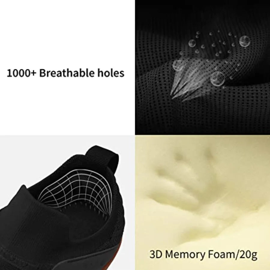 relxfeet Men's Barefoot Shoes Minimalist Cross-Trainer Shoes Wide Toe Walking Shoes Zero Drop Sole Trail Running Sneakers