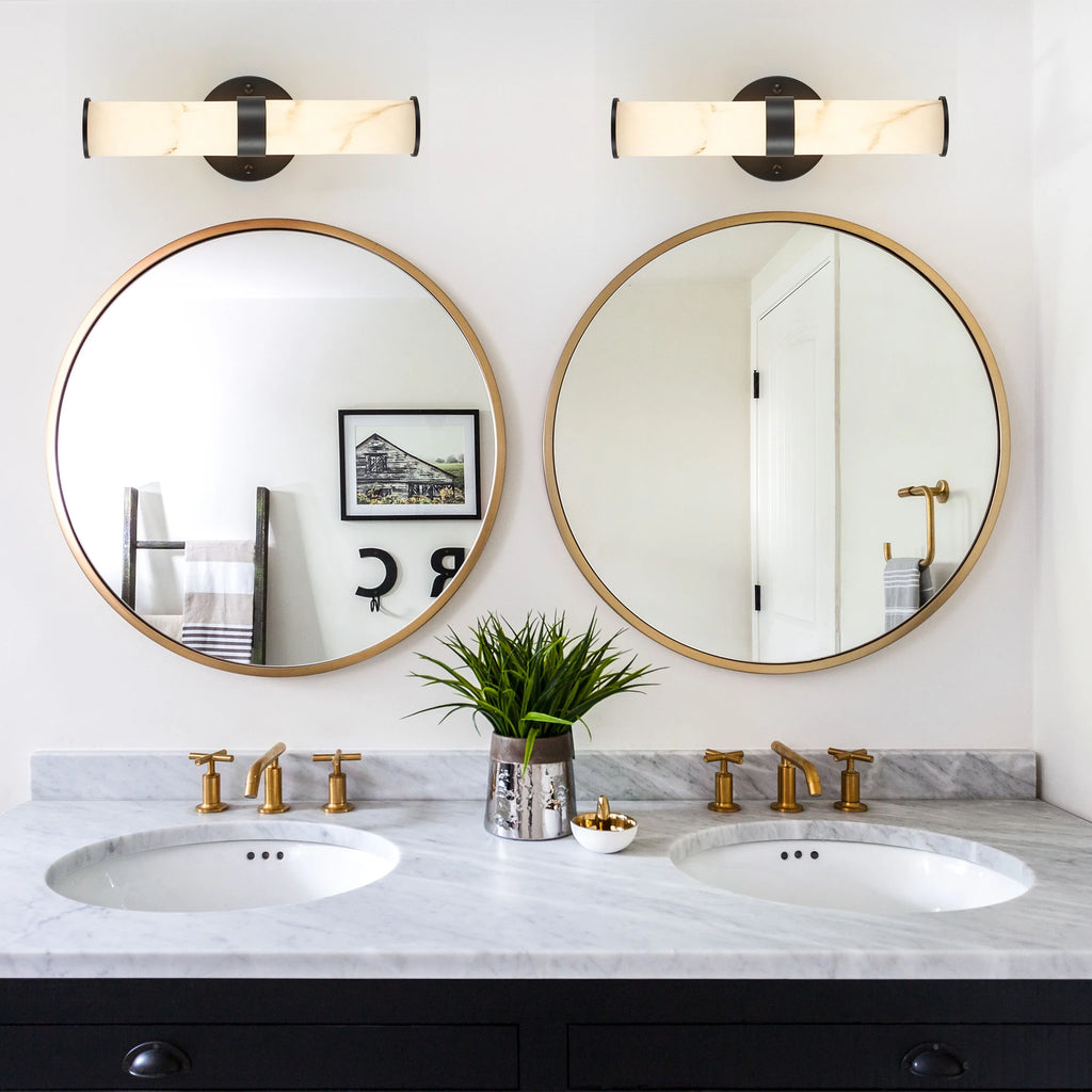Modern Minimalist Black Painted Wall Lamp Iron Resin Wall Sconce for Living Room Bedroom Bedside Bathroom Vanity Light,2-piece