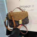 DesignerCurated Square Bag Women's Crossbody Purse  Artistic Floral Print Shoulder & Top Handle Bag with Textured Vegan Leather