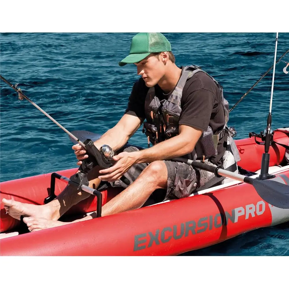 2-Person High-Output Pump Inflatable Kayak Set with 86in Paddles and Adjustable Seat, 400lb Capacity