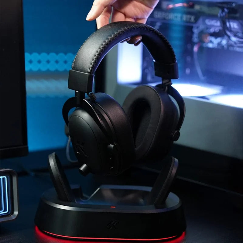 MCHOSE V9 Turbo Gaming Headset Support BT 2.4G Low Latency Wireless E-Sport Top Speed Connection with 2000mAh Magnetic Charging