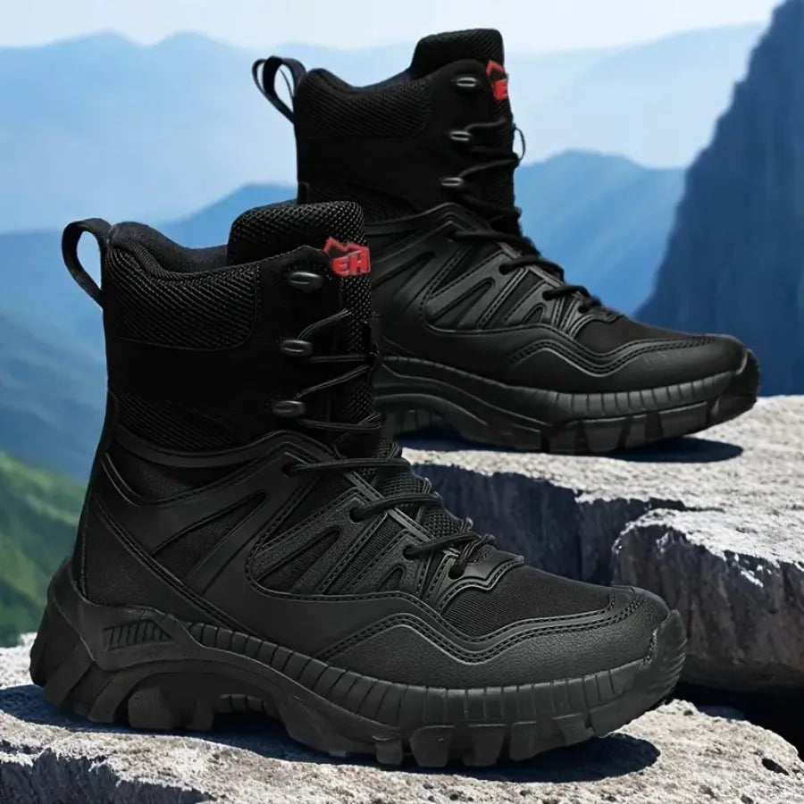 Men's Desert Training High-Top Boots Outdoor Hiking and Mountaineering Boots Lightweight and Comfortable Trekking Shoes