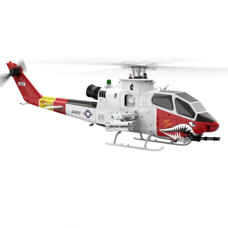 AH-1 Cobra 2.4G 9CH GPS Optical Flow Localization LiDAR TOF Altitude Hold Brushless Motor1:32 Scale RC Helicopter YuXiang F112S