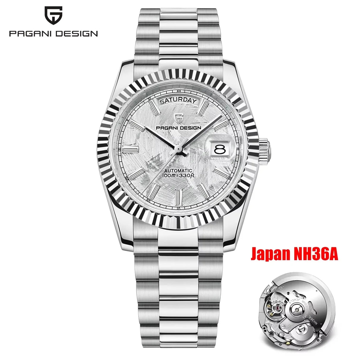 2025 New PAGANI DESIGN Men's Watches DD40 Rose Gold Automatic Watch Man Mechanical Wristwatches Luxury AR Sapphire Mirror Gifts