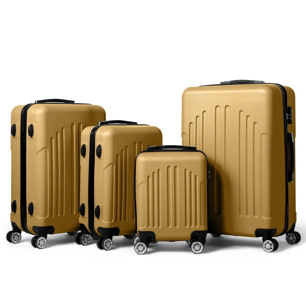 16" 20" 24" 28" Suitcase PC ABS TSA Luggage 3 Piece Set Lock Spinner Carry on