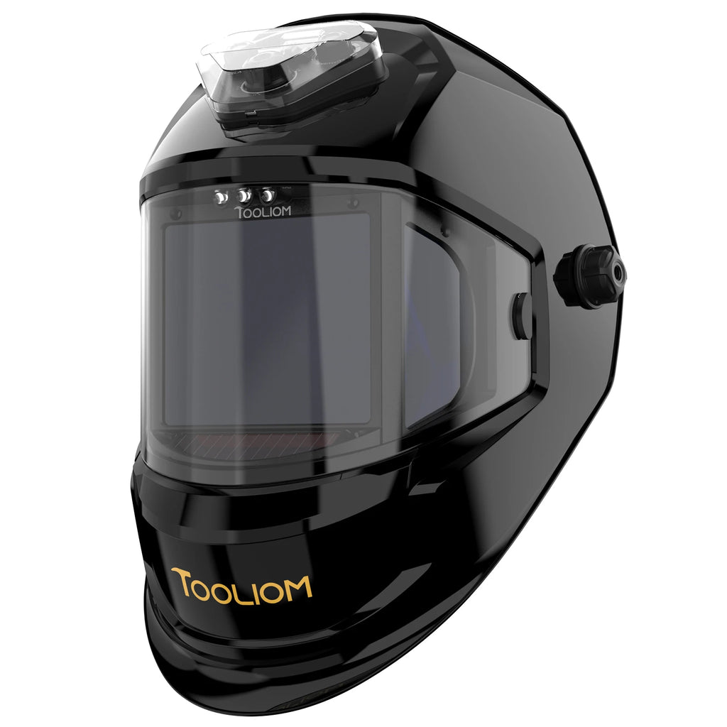 TOOLIOM Auto Darkening Welding Helmet with   Welding Mask -  & /Rechargeable Battery Powered Welder Hood for TIG MIG CUT Grind