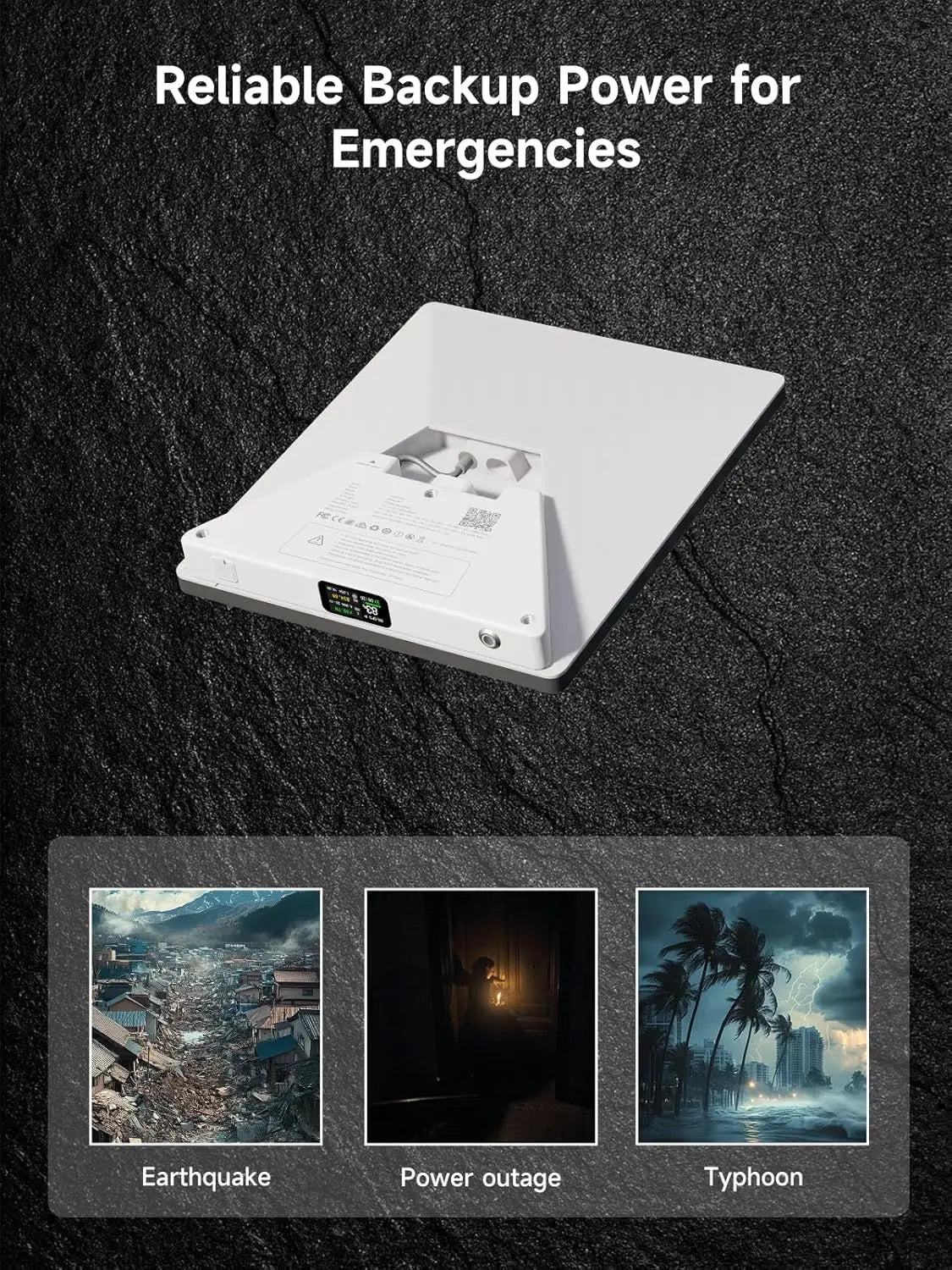 27500mAh Portable Charger for Starlink Mini, USB-C PD, LCD Display, Smart App, Outdoor Camping Power Bank