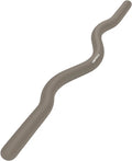 Weighted EZ Curl Bar for Yoga, Pilates and Strength Training, Solid Steel, Soft Silicone Surface for Body Toning