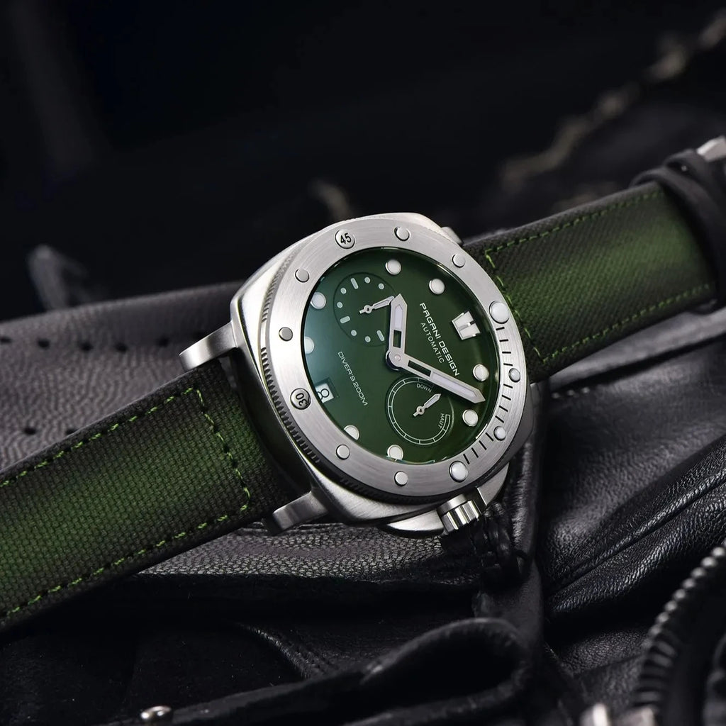 PAGANI DESIGN Luxury Diving Machinery Fully Automatic Men's Watch Stainless Steel Luminous Sapphire Glass Men's Sports Watch