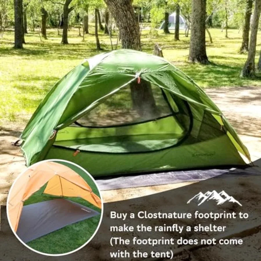 Lightweight Backpacking Tent - 3 Person Ultralight Waterproof Camping Tent, 3 Season Large Size Easy Setup Tent for Family, Outd