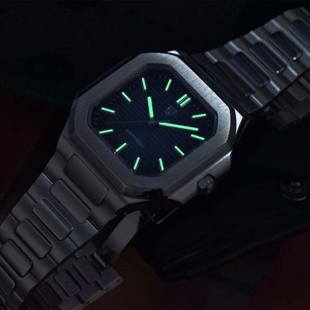 PAGANI DESIGN Top Brand Square Simple and stylish Sapphire crystal Luxury Quartz Watch Men Stainless steel Watches for Men Gift