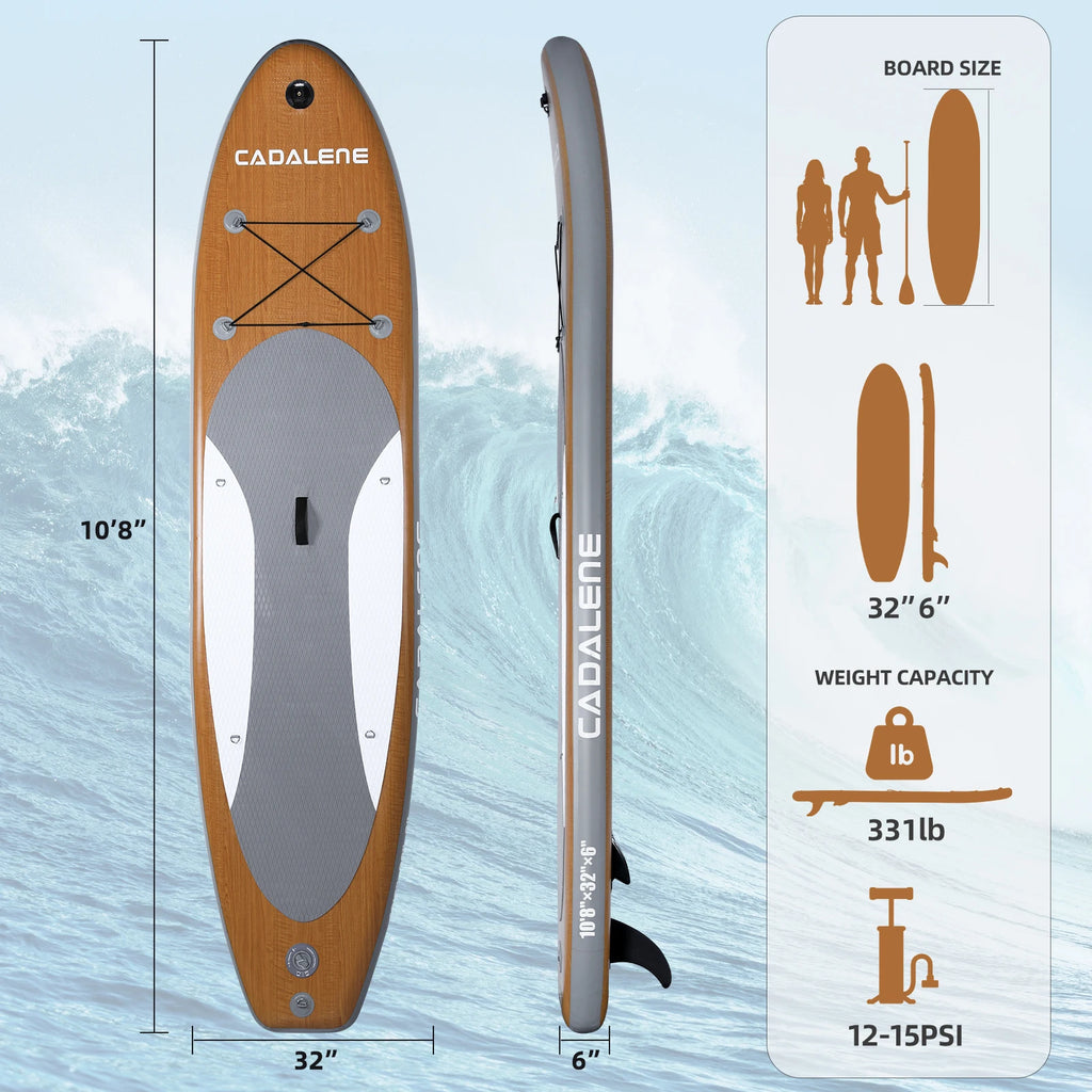 Inflatable Stand Up Paddle Board with Camera Mount & SUP Accessories, 10' 8"  Paddleboard for Adults Youth of All Skill Levels
