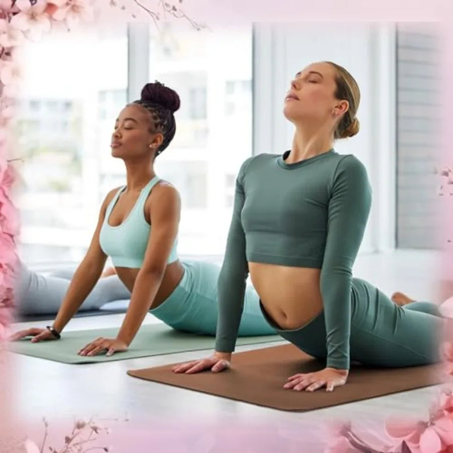 24 Pack 68 x 24 Yoga Mat Bulk 4mm Thick Extra Long Sports Mat Anti Slip Tear Resistant Yoga Exercise Set for Fitness Stretching