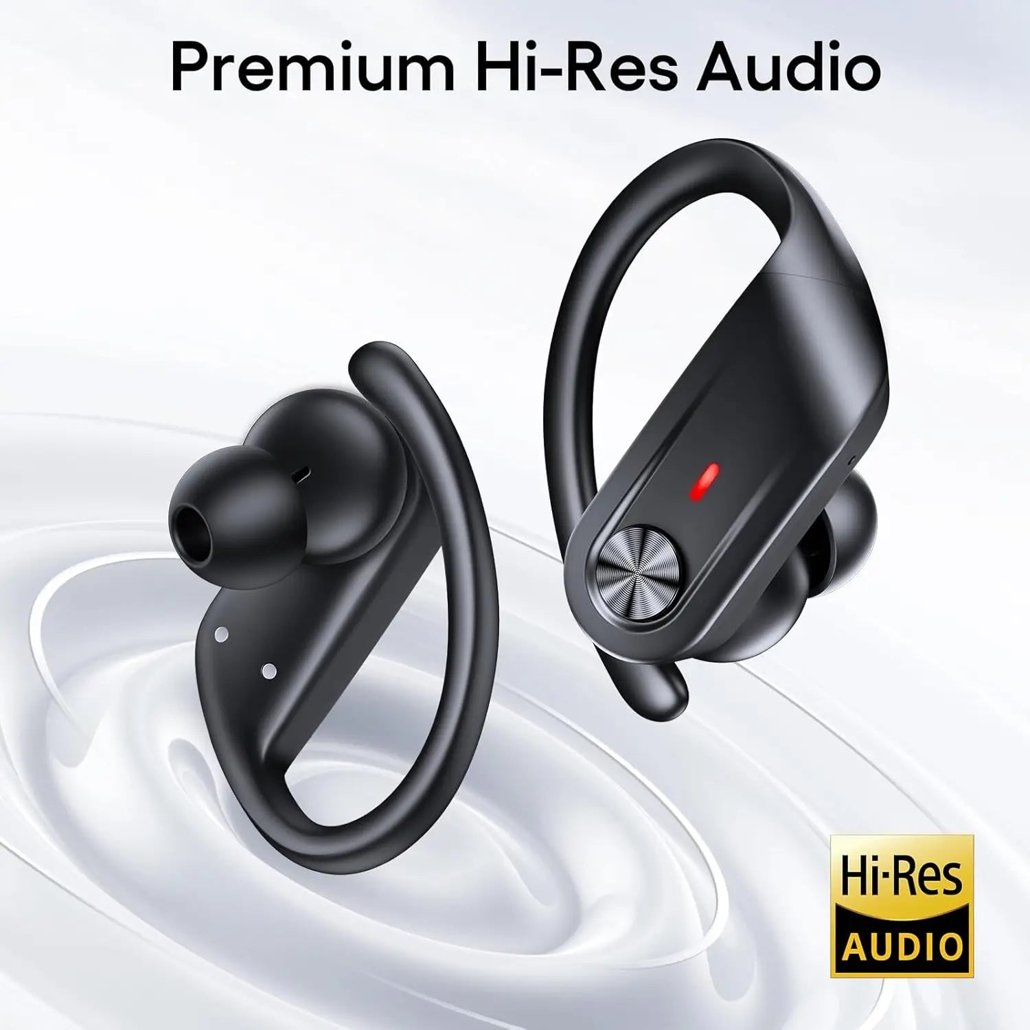 Hybrid ANC Wireless Earbuds, 80H Playtime, Hi-Res Audio, Transparency Mode, IPX7 Waterproof for Sports Travel