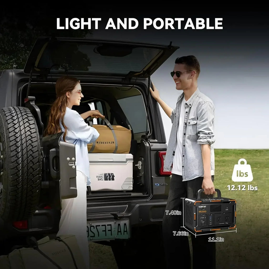 600W Solar Generator 599.4Wh Portable Power Station, 162000mAh Battery w/ PD100W & Pure Sine Wave AC, Solar Charging