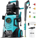 2026new Pressure Washer 5000PSI with Adj-8-Level Touch Screen, 34" Tall Power Washer, 4 Quick Connect Nozzles, Inlet