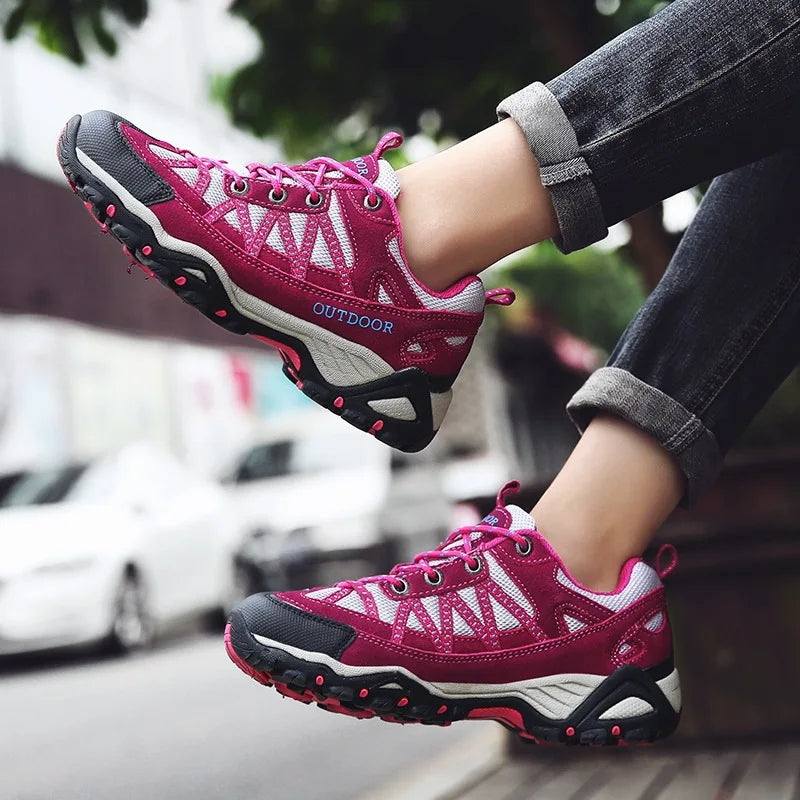 Men's Women's Hiking Shoes Outdoor Trekking Lightweight Cushioning Wading Trail Running Walking Shoes Sports Tourist Footwear
