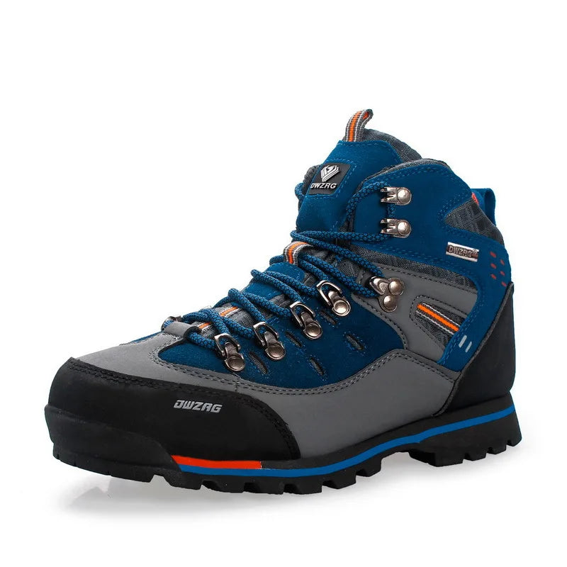 Men's High Top Hiking Shoes Outdoor Trekking Sports Shoes Lightweight Trail Running Walking Shoes Tourist Footwear