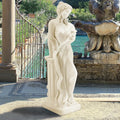 51'' Large Outdoor Garden Nymph Statue, Goddess of Spring Flowers, Roman Style Sculptures Decorations, Religious Garden Statue f