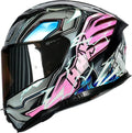Force Glow-in-The-Dark Aerodynamic Full Face Helmet for Street E-Bikes DOT ECE Certified-Enhanced Dual Visor Adult Size Pinlock