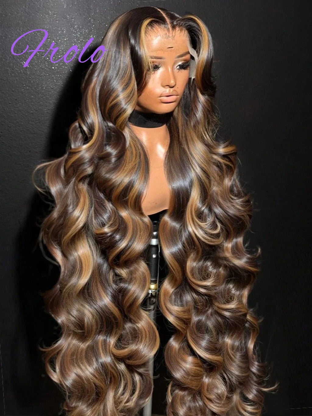 210 Density Body Wave Human Hair Wigs 4/27 Highlight 13x6 Lace Frontal Wig Human Hair Pre plucke Brazilian Lace Wig For Women
