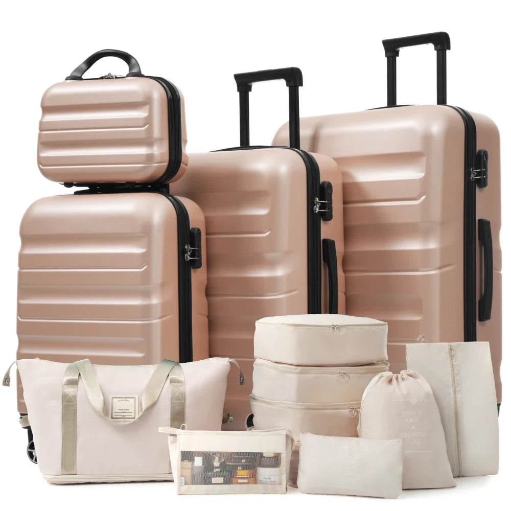 Hardshell Luggage Set - Lightweight & Durable Suitcases with Dual Spinner Wheels Carry-On & Check-In Sizes for Travel & Business