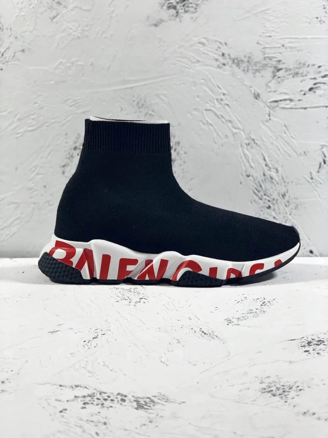 2026 New 2.0ss Knitted Letter Printing Men's and Women's High-top Socks Shoes Elastic Couple Socks Boots